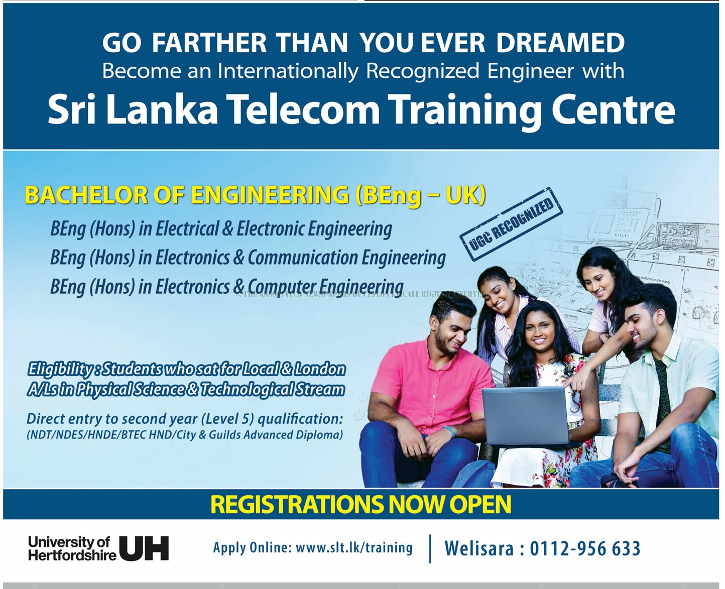 Bachelor of Engineering (BEng â€“ UK) - Sri Lanka Telecom Training Centre 